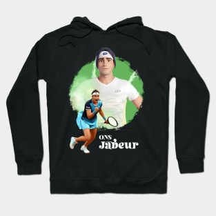 Ons Jabeur Cartoon Anime Hoodie